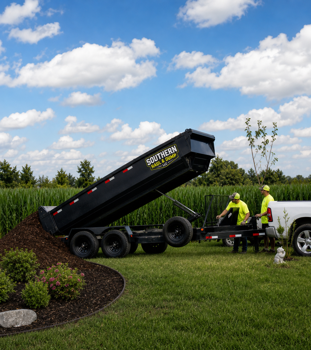 Mulch delivery service example